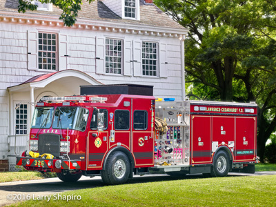 Lawrence Cedarhurst Fire Department apparatus Engine 3 2016 E-ONE Cyclone II rescue pumper Larry Shapiro photographer shapirophotography.net